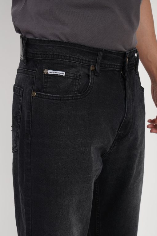 Black High Rise Men's Bootcut Jeans - Image 3