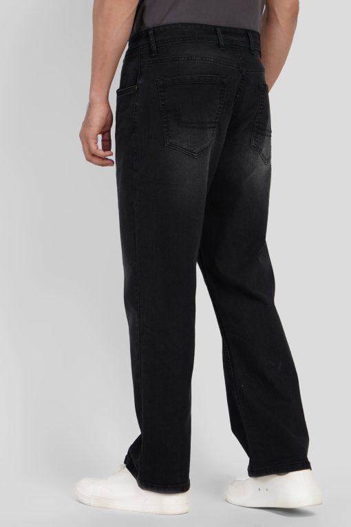 Black High Rise Men's Bootcut Jeans - Image 5