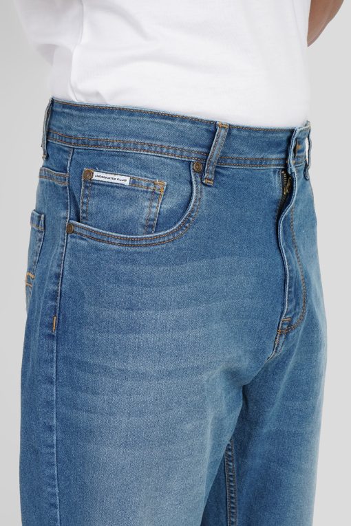 Blue High Rise Men's Bootcut Jeans - Image 3